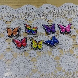 Colorful Butterfly Straw toppers / straw caps